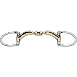 novocontact Eggbutt bit with D-shaped rings 14 mm double jointed - Sensogan
