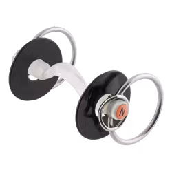 Nathe Mullen Mouth bit 20 mm with tongue clearance and additional small rings