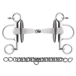 Nathe Pelham 18 mm single jointed with short cheeks