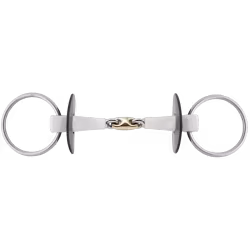 Nathe Loose Ring snaffle 20 mm double jointed, with SENSOGAN middle link