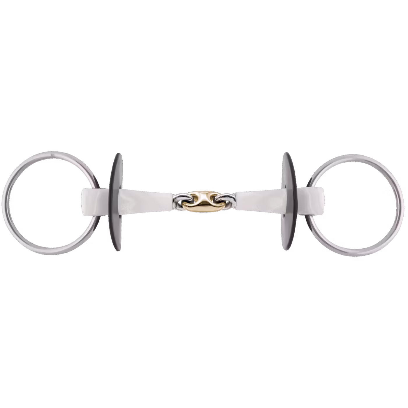 Nathe Loose Ring snaffle 18 mm double jointed, with SENSOGAN middle link