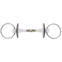Nathe Loose Ring snaffle 18 mm double jointed, with SENSOGAN middle link