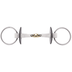 Nathe Loose Ring snaffle 18 mm double jointed, with SENSOGAN middle link