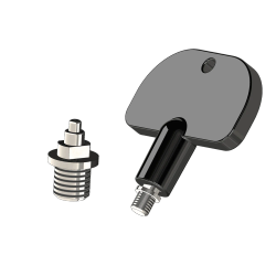 Spikes with key (Set=18 pcs.)