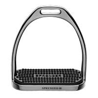 FILLIS Stirrups - Stainless steel anthracite , size 120 mm with black rubber pad