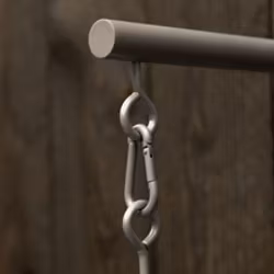 Grooming Deluxe Bridle Hook 4 prong with wall attachment SILVER