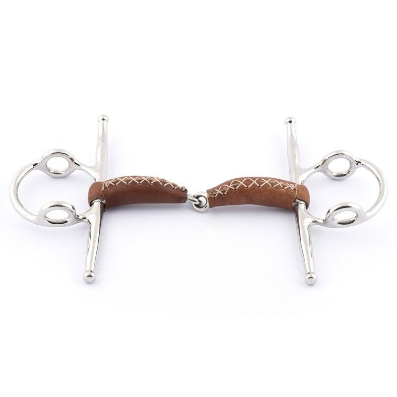JumpIn Full cheek Leather Covered Gag bit