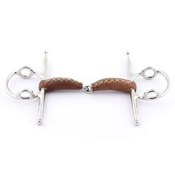 JumpIn Full cheek Leather Covered Gag bit