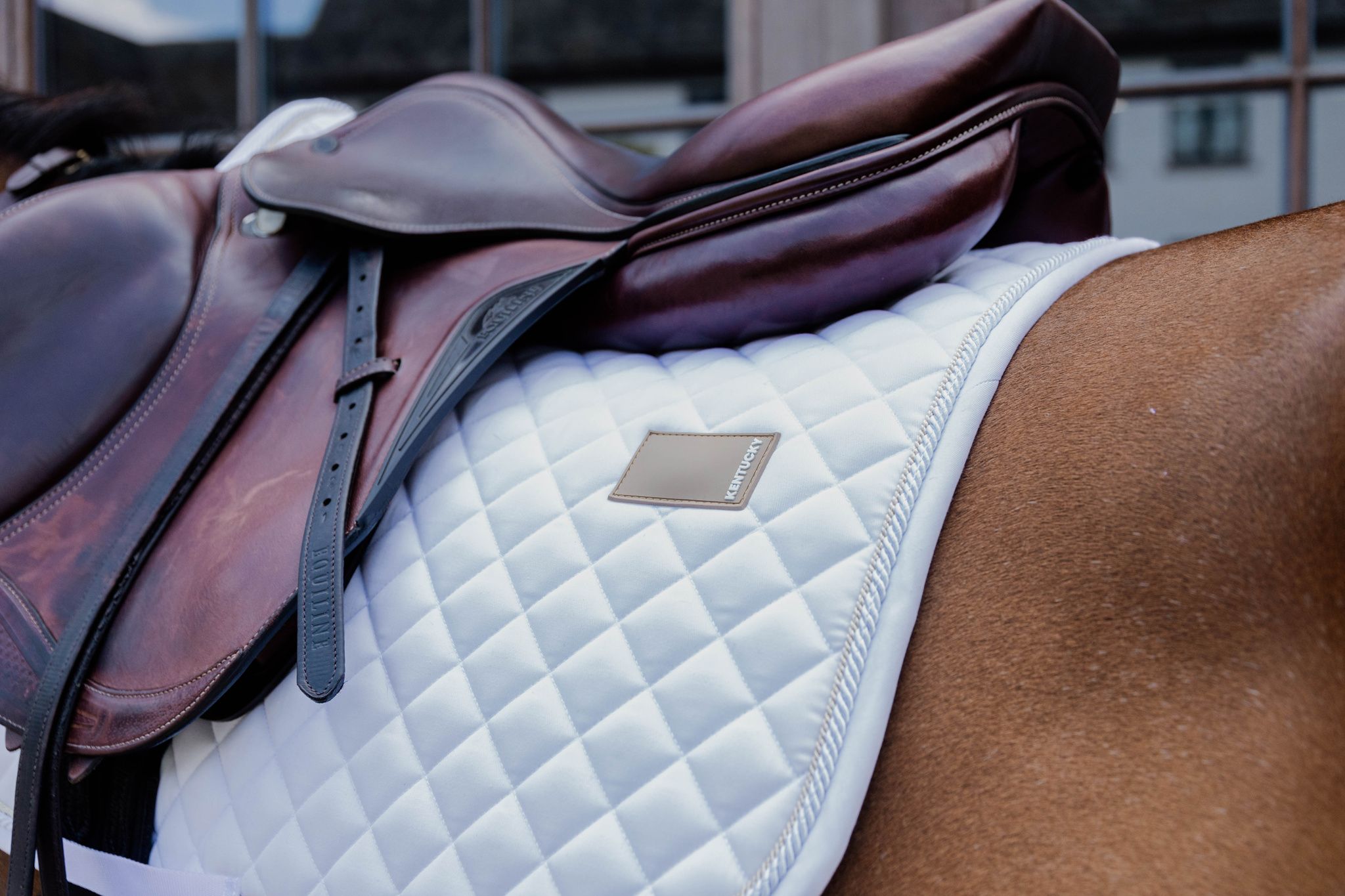 Kentucky Horsewear Saddle Pad Diamond Rope Jumping