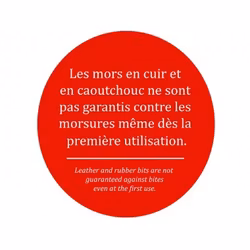 JumpIn Full cheek Leather Covered Gag bit