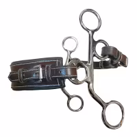JumpIn Small cheek leather Hackamore rectangle nose