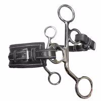 JumpIn PONNY small cheek leather Hackamore rectangle nose