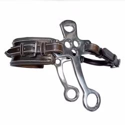 JumpIn PONNY Small Flat cheek leather Hackamore rectangle nose