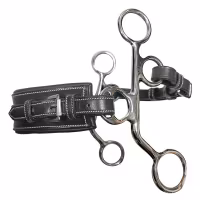 JumpIn Small cheek leather Hackamore rectangle nose