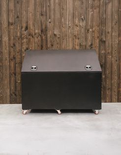 Grooming Deluxe Aluminium Horse Feed Bin With Wheels