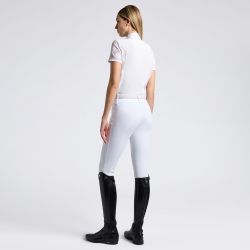 Cavalleria Toscana Perforated Jacquard S/S Competition Shirt