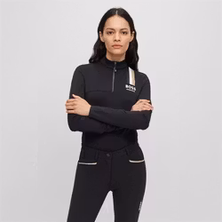 Boss Lia signature stripe training shirt