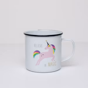 Unicorn emaljmugg