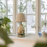 Hästlampa i tenn