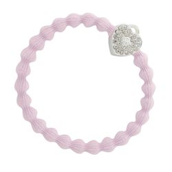 byEloise Heart Lock Silver/Ljusrosa