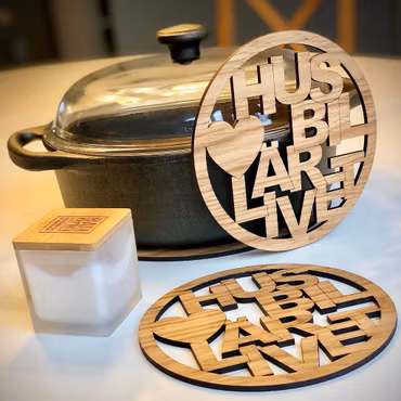 Egendesignade Grytunderlägg (3-Pack)