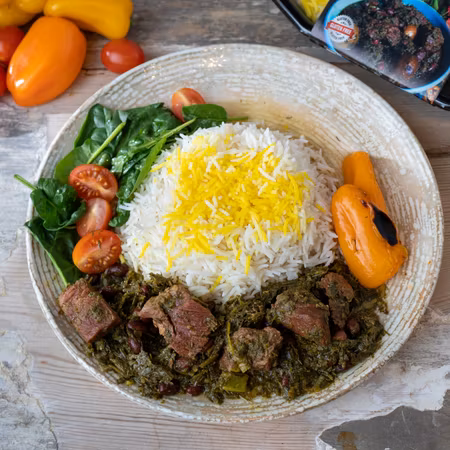 Ghormeh sabzi matlåda