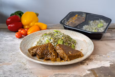 Baghali polo  gosht