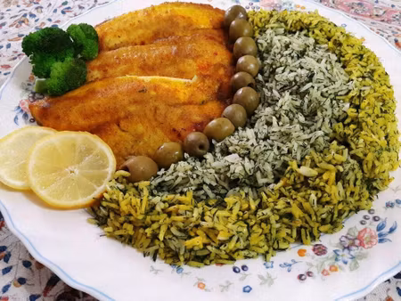 sabzi polo ba mahi matlåda