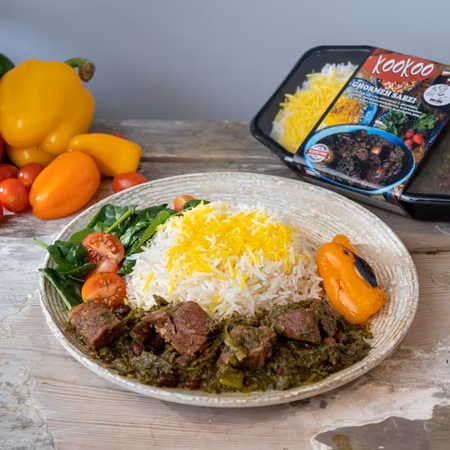 Ghormeh sabzi matlåda