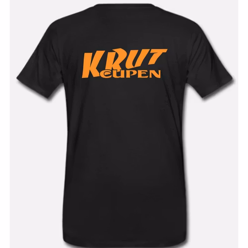 Krutcupen tryck på ryggen