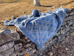 13121 Sjal Blomma och Väderkvarn