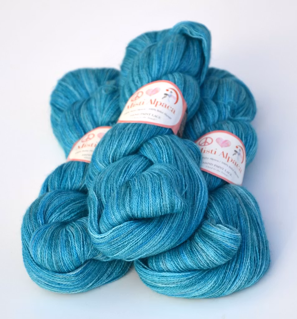 Misti Lace Rigoletto Teal