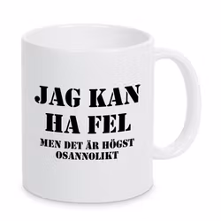 Jag kan ha fel mugg