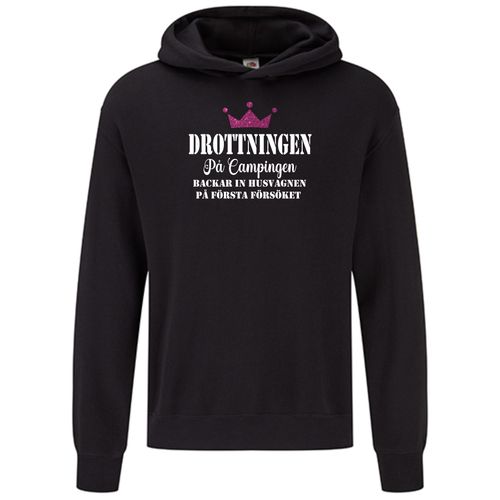 Hoodie Drottningen på campingen