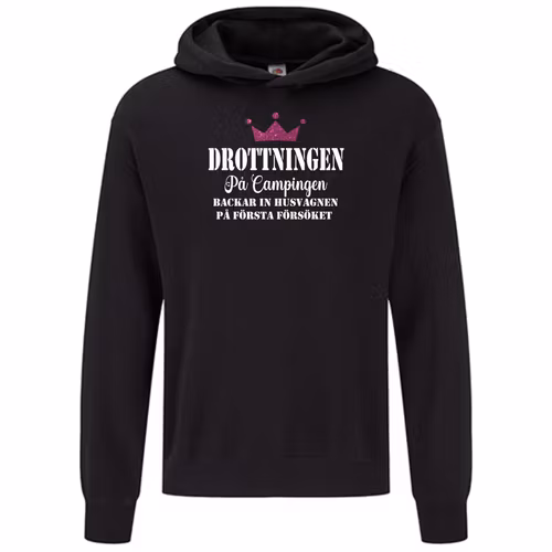 Hoodie Drottningen på campingen