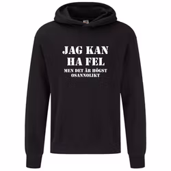 Hoodie Jag kan ha fel