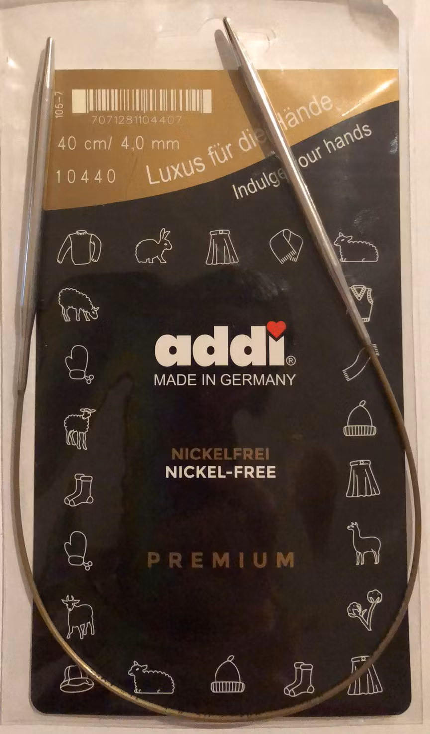 Nickelfria Addi Rundstickor 40 cm