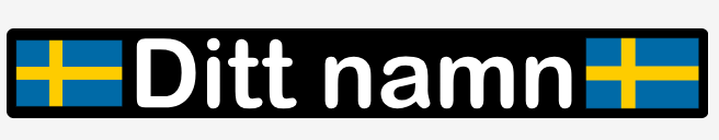 Dekaler/ Klistermärken med namn