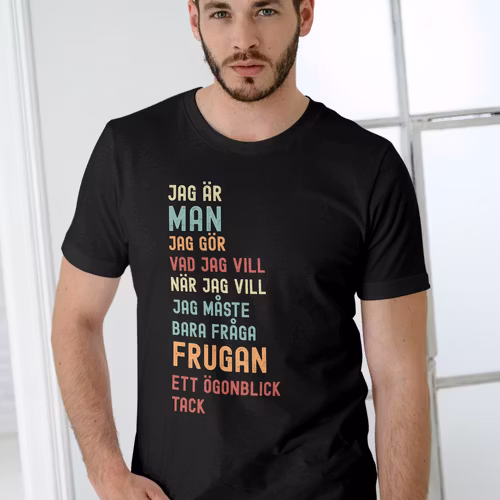 En man