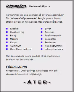 Universal Allputs från 240 kr