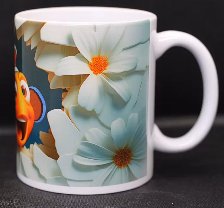 Clownfisk med vita blommor, Version 2