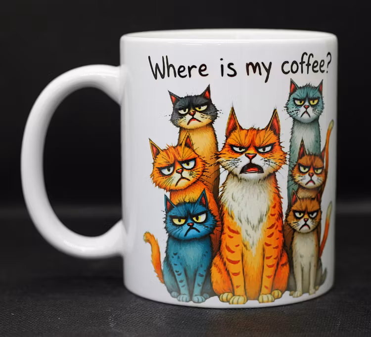 Where is my coffee? cats