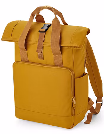 Recycled Twin Handle Roll-Top Laptop Backpack