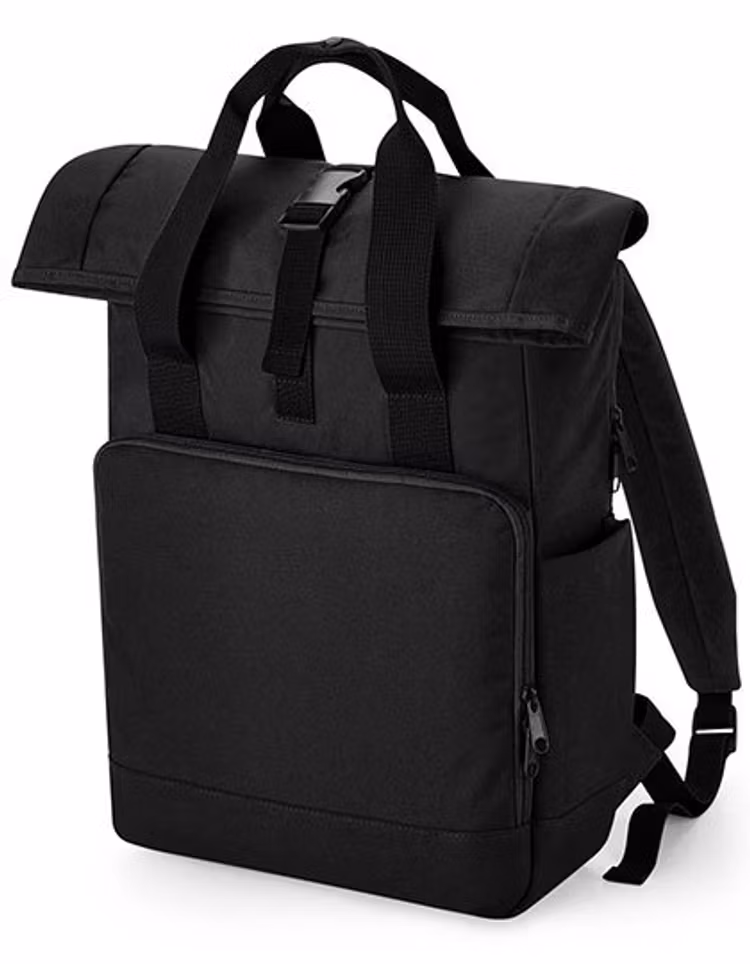Recycled Twin Handle Roll-Top Laptop Backpack