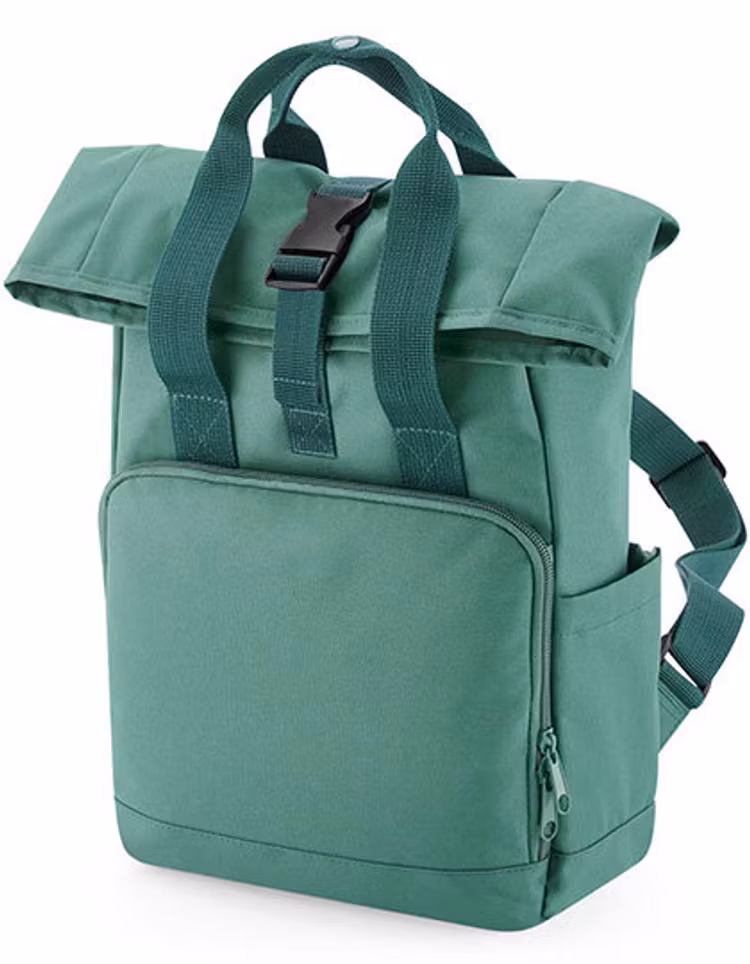 Recycled Mini Twin Handle Roll-Top Backpack
