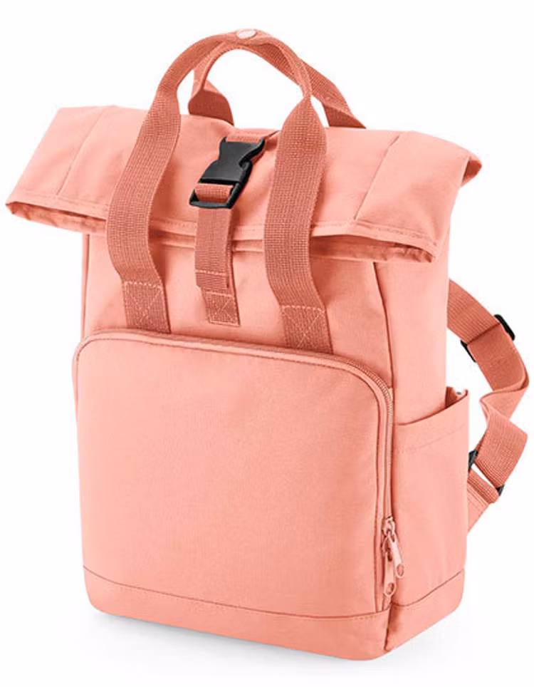 Recycled Mini Twin Handle Roll-Top Backpack