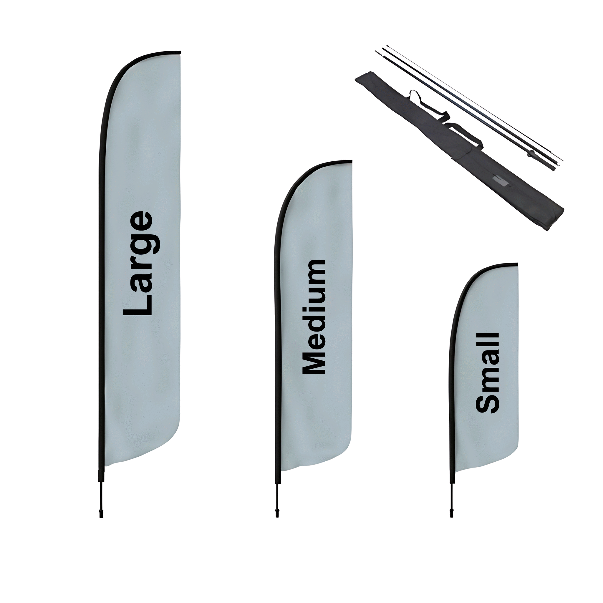 Haj Beachflagga med mast Från 1614 kr