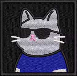 Cat wirh glasses