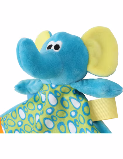 Personligt broderad snuttefilt med elefant – färgglad och gosig ❤️