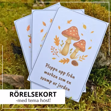 Lilla höstpaketet – rörelse, uppdrag & naturlek